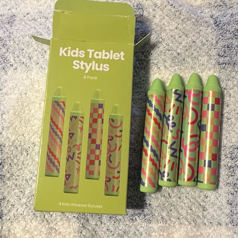 Kids Tablet Crayon Stylus 4-Pack